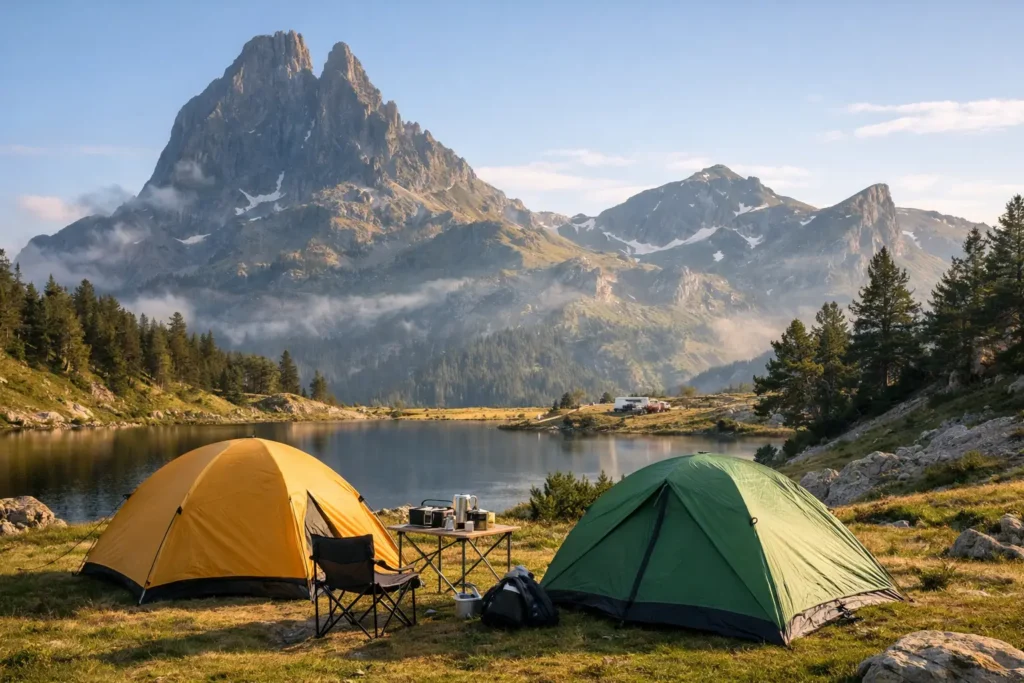 Camping pequeño en Pirineos: qué buscar
