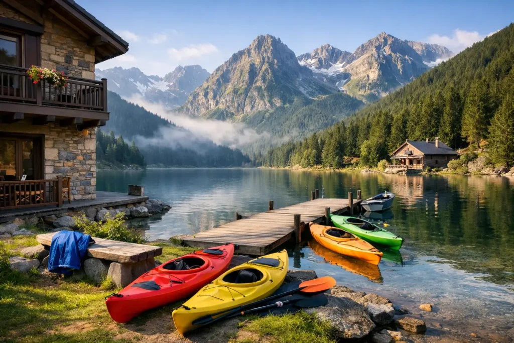 Alojamiento para kayak en Pirineos