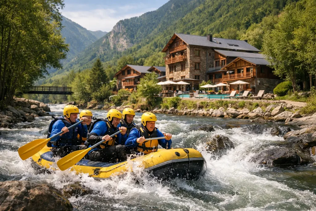 Fin de semana rafting y alojamiento en Llavorsí