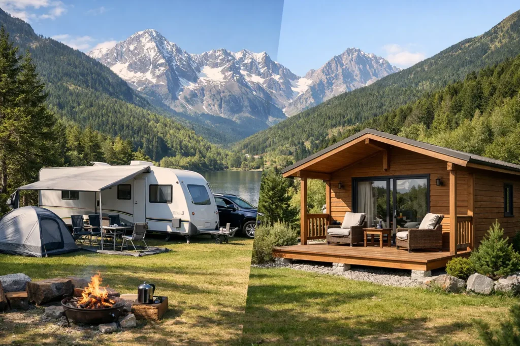 ¿Parcela o bungalow equipado en el Pirineo?