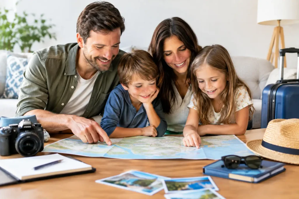Cómo planificar vacaciones con niños sin prisas