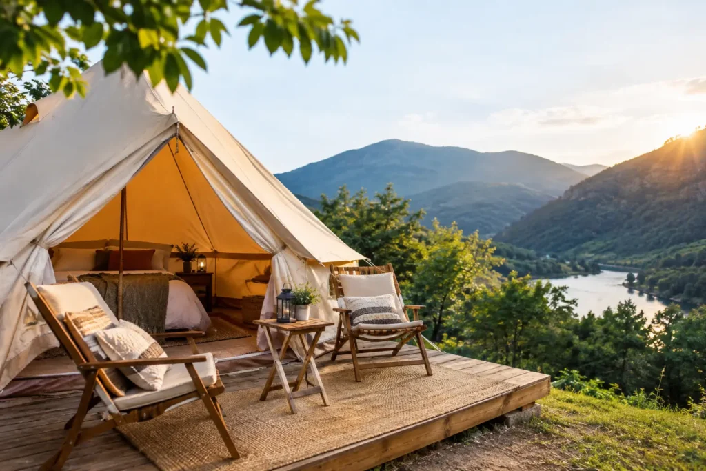 Experiencia glamping en tienda Bell en Llavorsí