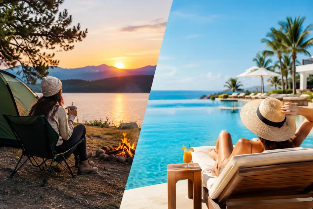 ¿Camping pequeño o resort? Elige tu escapada
