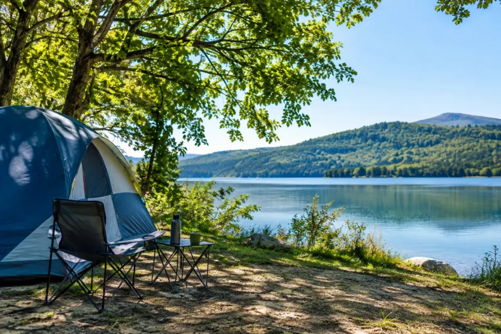 Parcelas de camping con sombra para descansar